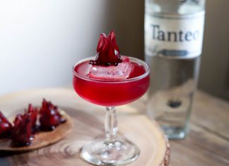 Tanteo Tequila Red Ruby Margarita cocktail recipe