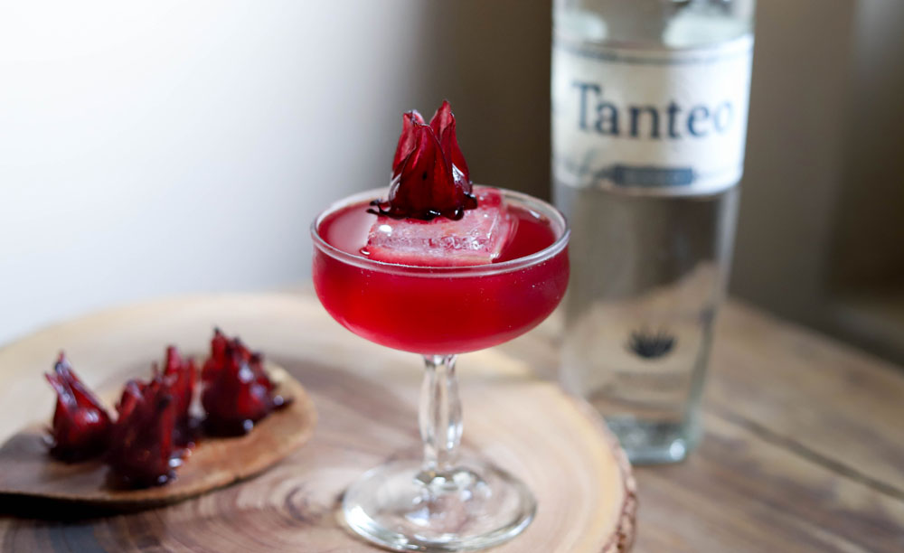 Tanteo Tequila Red Ruby Margarita cocktail recipe