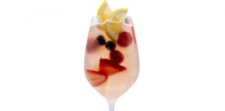 Lavender Sparkling Sangria cocktail recipe