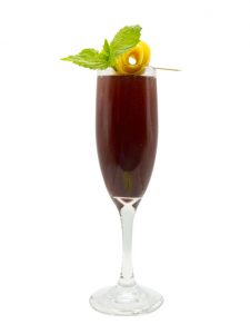 blueberry bellini mother's day cocktail recipe