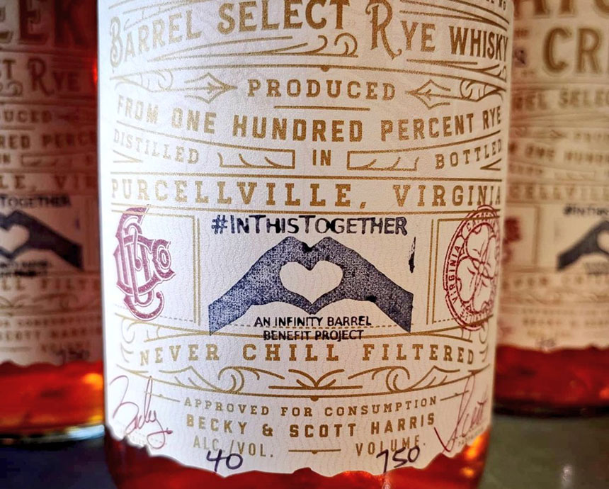 Catoctin Creek Distilling Company Infinity Barrel #InThisTogether Rye Whisky