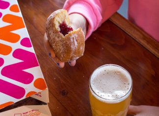 Harpoon & Dunkin’ Partner for the First Beers Brewed with Donuts Harpoon Dunkin’
