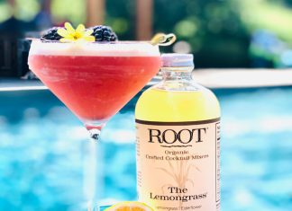 lemongrass blackberry martini