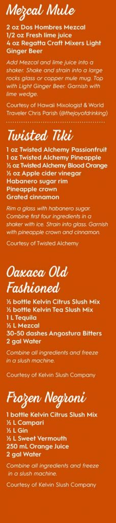 cocktail recipes mixers