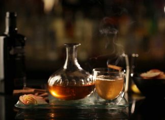 Warming Fall Cocktail Recipes Brockmans Gin hot apple punch