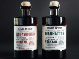 high west distillery barrel-aged cocktail