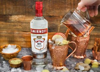 maple ginger moscow mule fall cocktail recipes