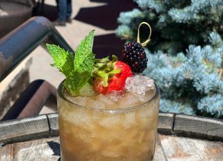Payroll Train High West christmas cocktail recipe