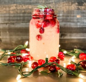 Cranberry 75 holiday cocktail recipe