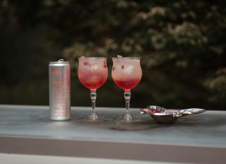Pomegranate Ginger Bubbly Volley cocktail recipe