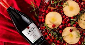 Korbel winter sangria new year's eve cocktail