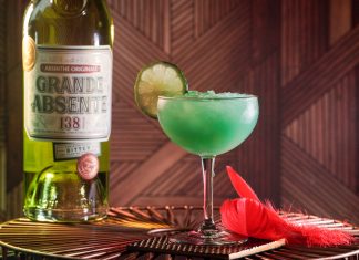 Grande Absente Curacao Frappe absinthe cocktail grande absente
