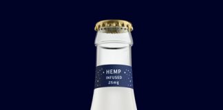 sparkling hemp aperitif