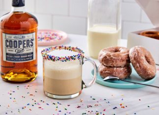 Celebrate Coffee Day with Coffee Cocktail Recipes donut coffee cocktail