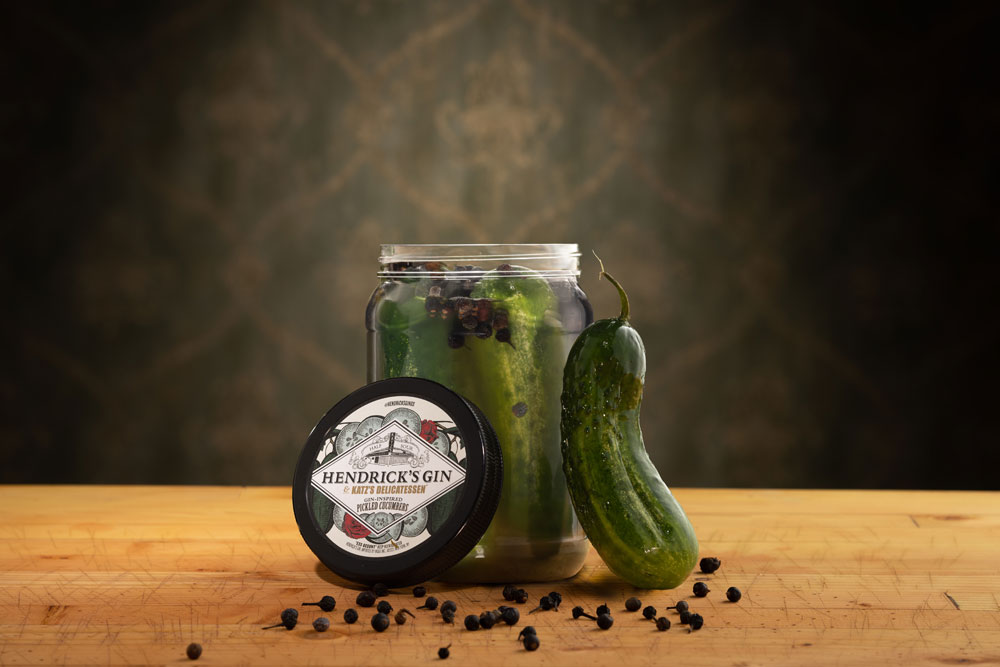 Hendrick's Gin and Katz's Delicatessen Gin-Inspired Pickled Cucumbers