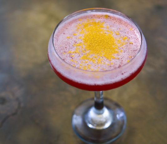 Golden Geisha vodka cocktail
