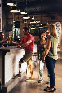 people at a bar resto bar