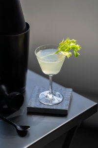celery leaf sour cocktail