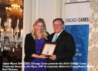 CONSTELLATION BRANDS RECEIVES CHICAGO CARES AWARD